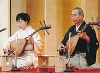 平成24年 30ホールでの琵琶演奏 福井旭巽