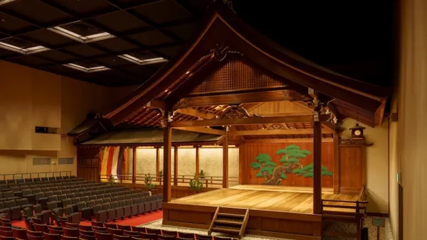 大槻能楽堂_能舞台_斜俯瞰